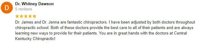 Chiropractic Lexington KY Patient Testimonial Dr. Whitney Dawson