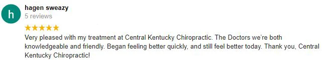 Chiropractic Lexington KY Patient Testimonial Hagen Sweazy